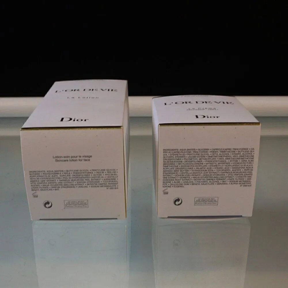 Dior L'or De Vie Empty Storage Packing Boxes